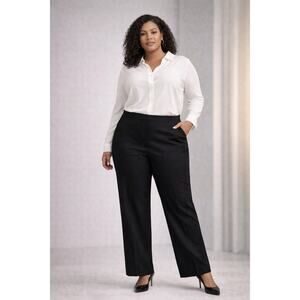 Lane Bryant Plus Size Black Dress Pants Size 20 Fully Lined Work Trousers